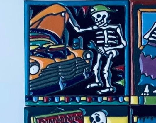 Talavera Tiles, Mexican Tile, Artisanal, Ceramic Tile, Handmade, Hand-Painted, Home Decor, Kitchen Backsplash Tile. Bathroom Tile 4X4 Tile