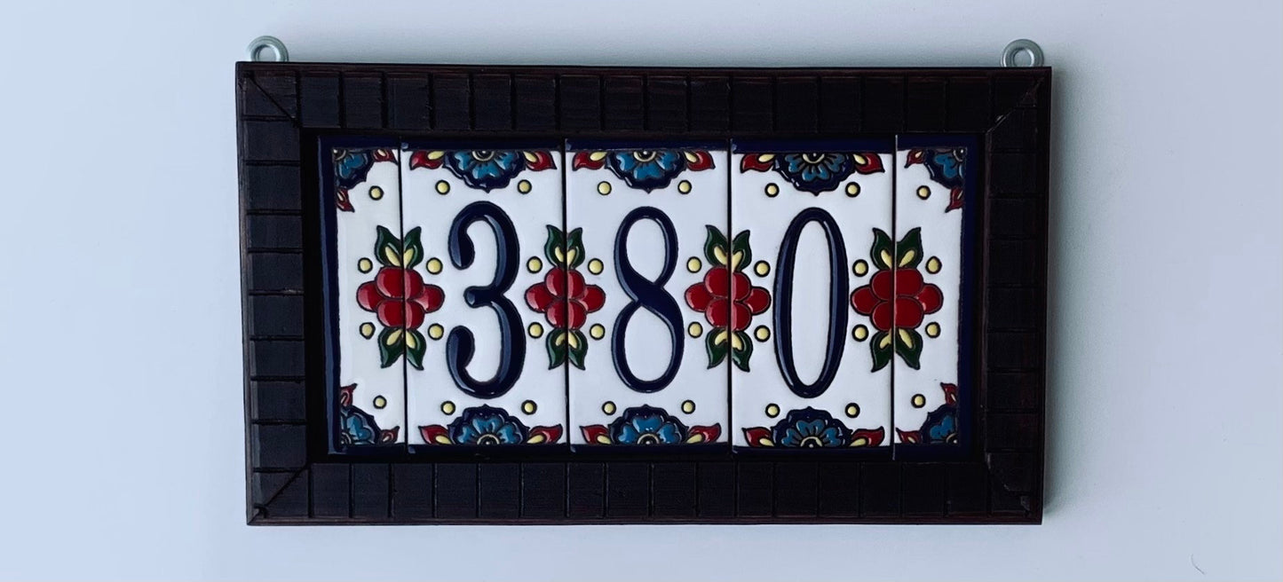 House Numbers, House Numbers Sign, Talavera Ceramic Tile, Mexican Tile, Custom House Address, Closing Gift, Housewarming Gift,