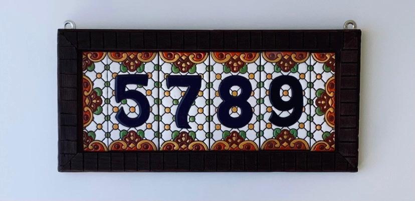 House Numbers, House Numbers Sign, Talavera Ceramic Tile, Mexican Tile, Custom House Address, Closing Gift, Housewarming Gift,