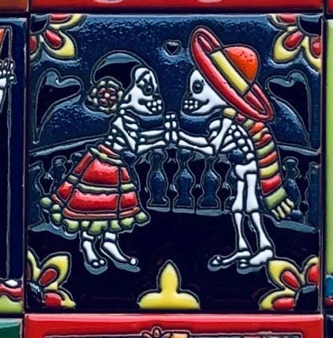 Talavera Tiles, Mexican Tile, Artisanal, Ceramic Tile, Handmade, Hand-Painted, Home Decor, Kitchen Backsplash Tile. Bathroom Tile 4X4 Tile
