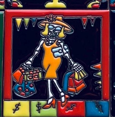 Talavera Tiles, Mexican Tile, Artisanal, Ceramic Tile, Handmade, Hand-Painted, Home Decor, Kitchen Backsplash Tile. Bathroom Tile 4X4 Tile
