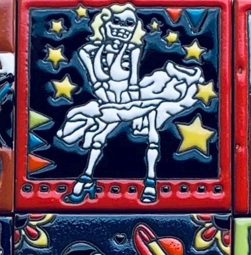 Talavera Tiles, Mexican Tile, Artisanal, Ceramic Tile, Handmade, Hand-Painted, Home Decor, Kitchen Backsplash Tile. Bathroom Tile 4X4 Tile