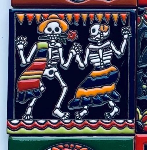 Talavera Tiles, Mexican Tile, Artisanal, Ceramic Tile, Handmade, Hand-Painted, Home Decor, Kitchen Backsplash Tile. Bathroom Tile 4X4 Tile