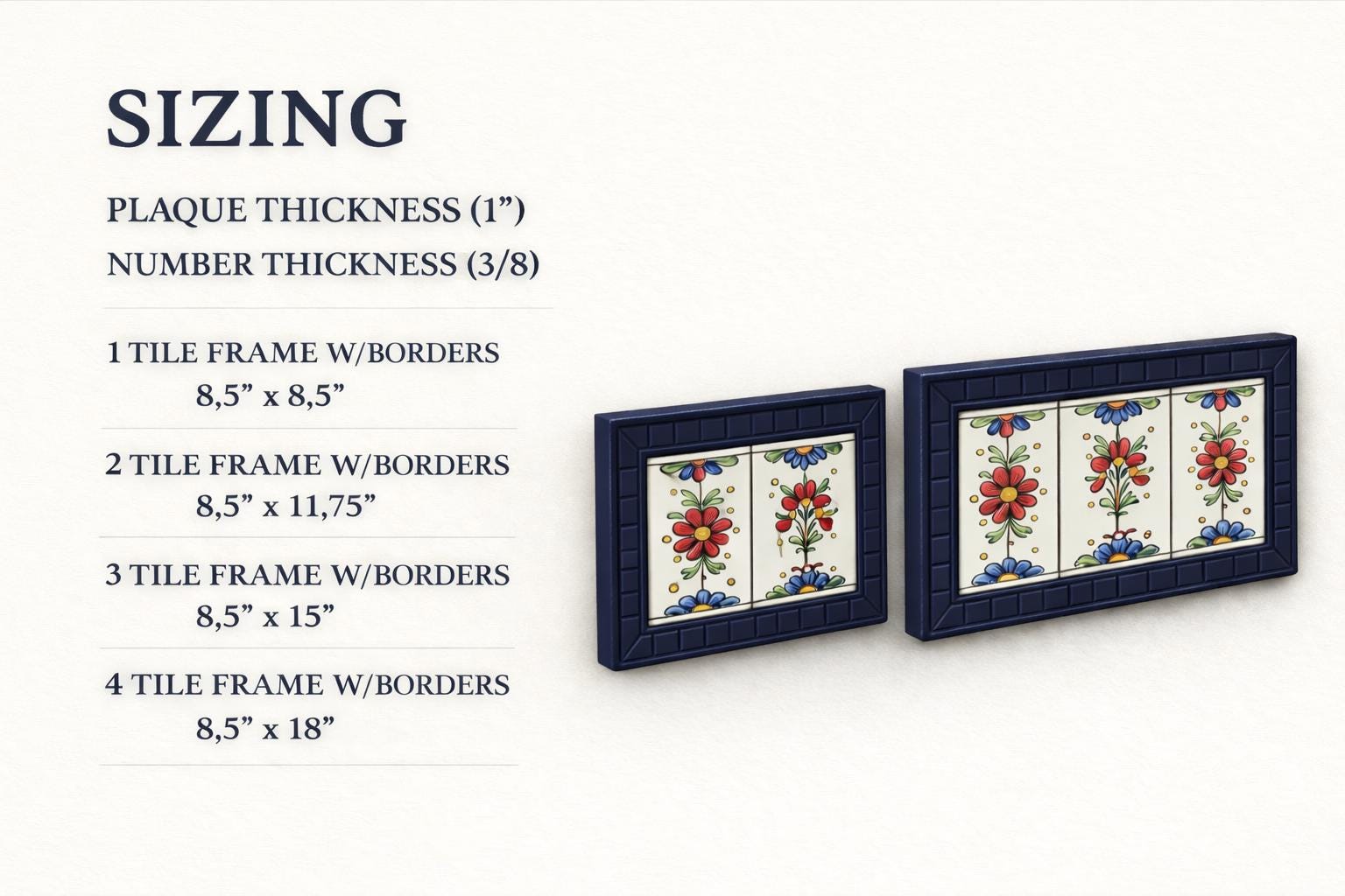 Custom House Number Sign – Talavera Ceramic Tiles, Handmade Address Plaque, Mexican Tile Art, Outdoor Home Decor, Mailbox Numbers