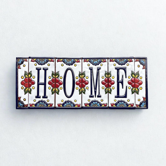 Talavera House Number Tile – Hand Painted Mexican Ceramic Address Tile